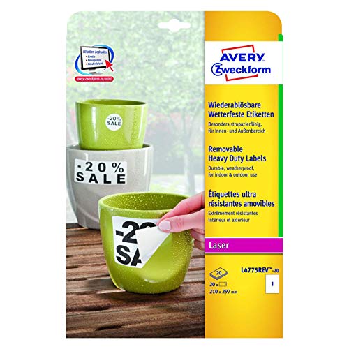 Algopix Similar Product 16 - AVERY L4775REV20 SelfAdhesive