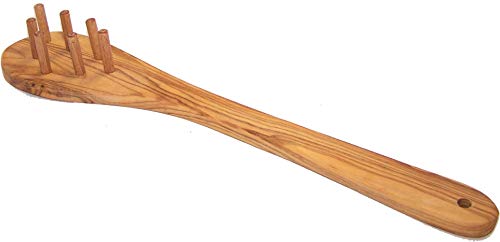 Algopix Similar Product 8 - Hand Carved Olive Wood Spaghetti Spoon