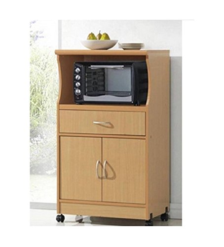 Algopix Similar Product 12 - Microwave Cart Stand  Beech Finish 