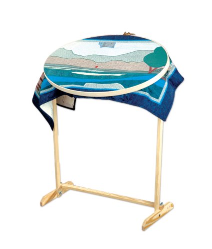 Algopix Similar Product 7 - Quiltrite Oval Hoop with Stand 16 by
