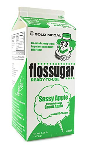 Algopix Similar Product 16 - Green Apple Flossugar (1/2 gallon)