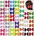 Algopix Similar Product 3 - 60Pcs 3 Inch Hair Bows For Toddler