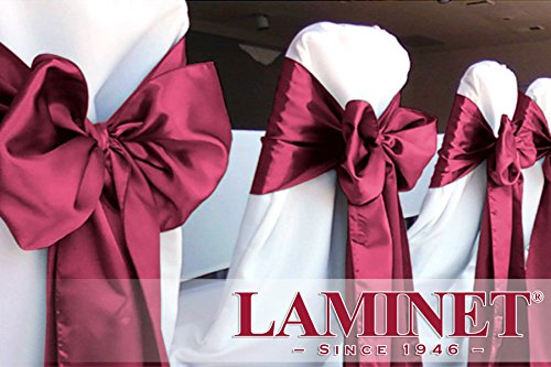 Algopix Similar Product 10 - LAMINET Satin Chair Bow Sash  Set of 6
