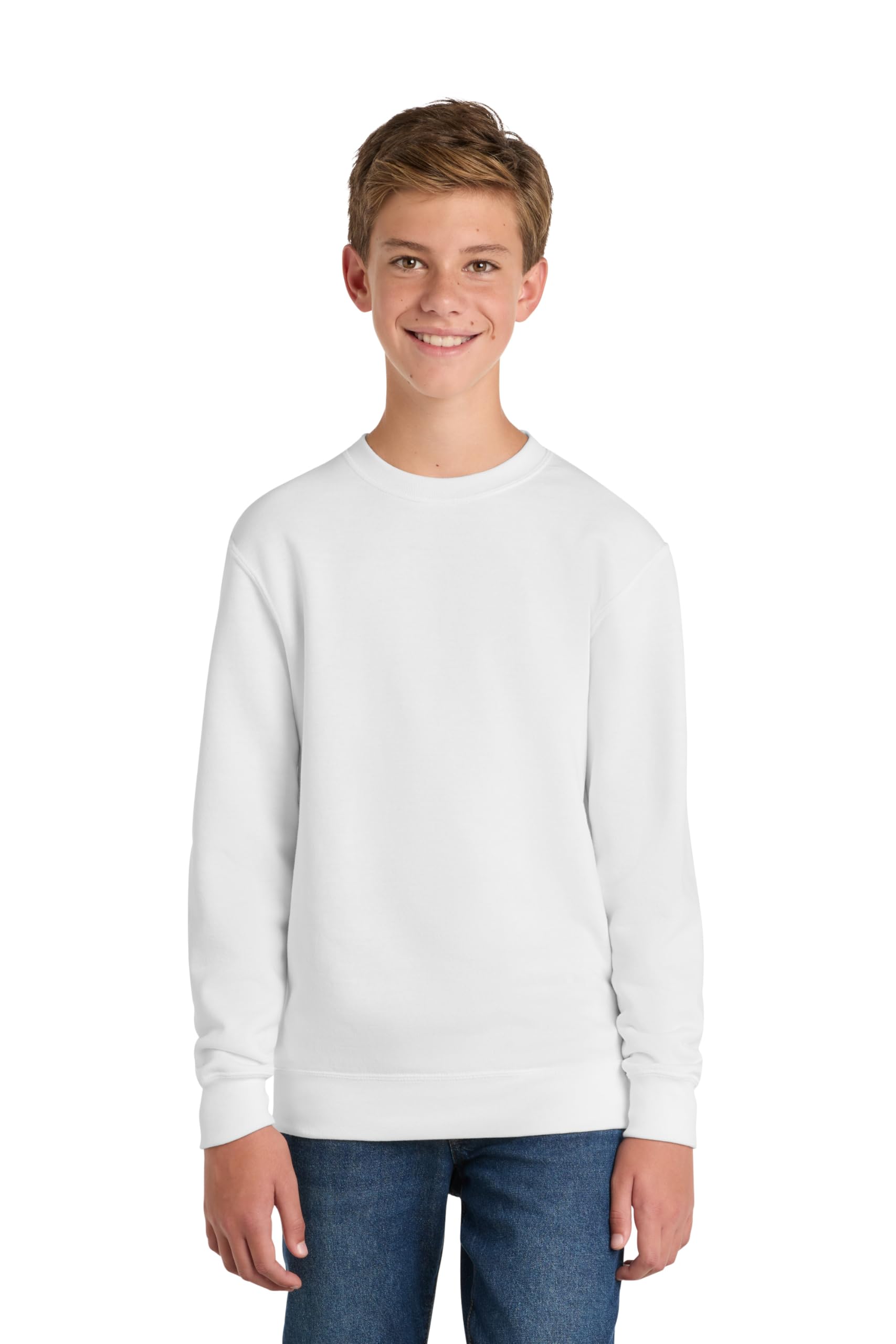 Algopix Similar Product 2 - Port  Co Youth Core Fleece Crewneck