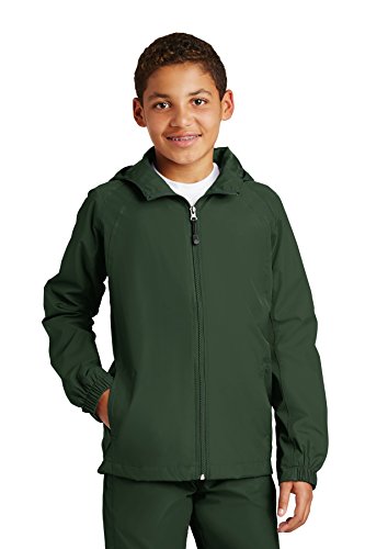 Algopix Similar Product 12 - SPORT-TEK Youth Hooded Raglan Jacket F20