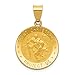 Algopix Similar Product 12 - 14k Polished and Satin St Christopher