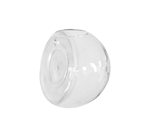Algopix Similar Product 9 - Clear Glass HalfRound Wall Hanging