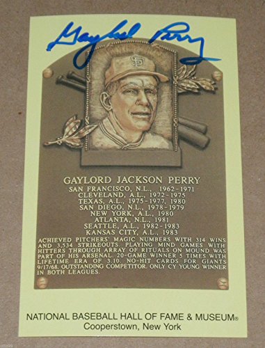 Algopix Similar Product 1 - GAYLORD PERRY SIGNED MLB HALL OF FAME
