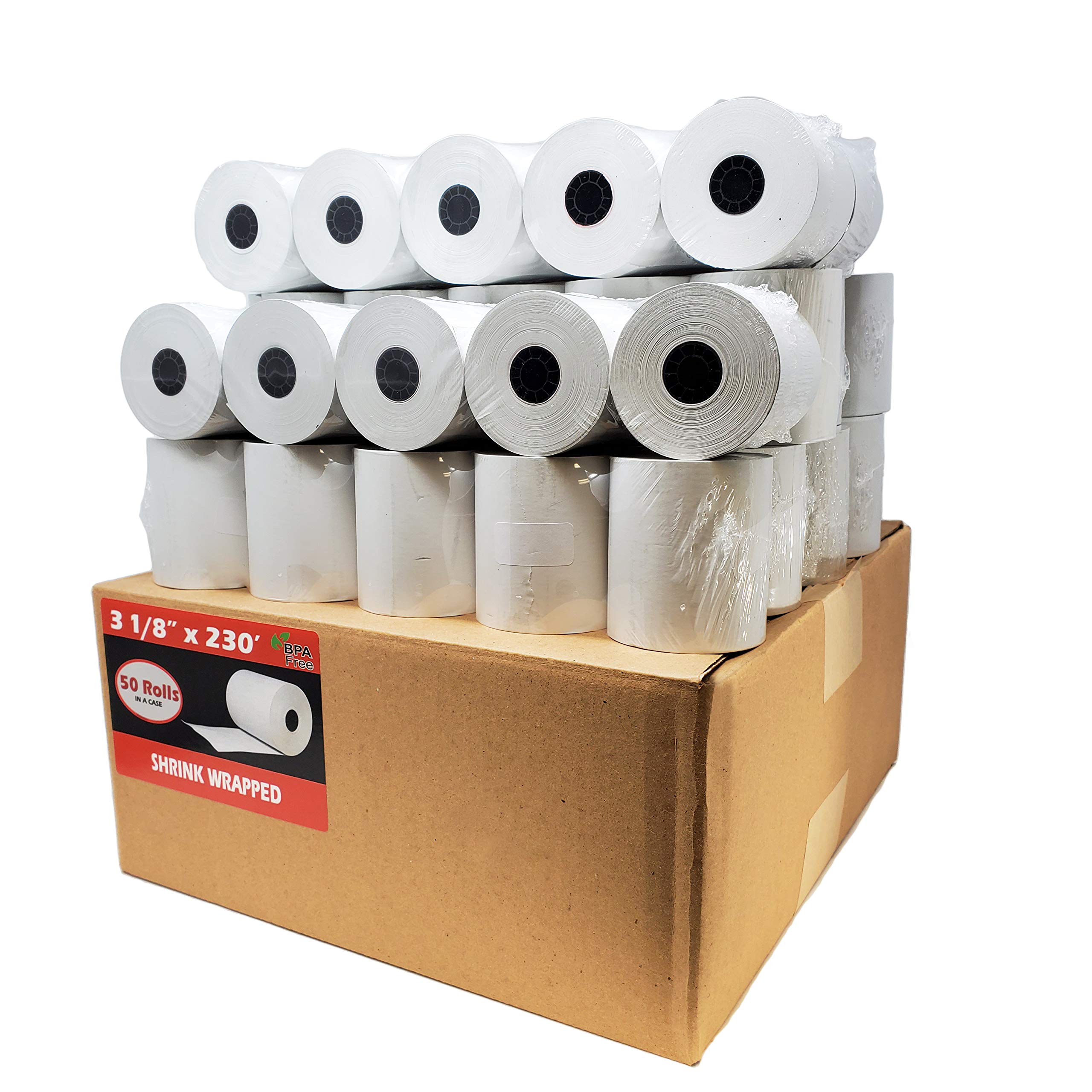 Algopix Similar Product 13 - 50 Rolls 3 18 x 230 Thermal Paper