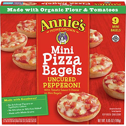 Algopix Similar Product 3 - Annies Mini Frozen Pizza Bagels