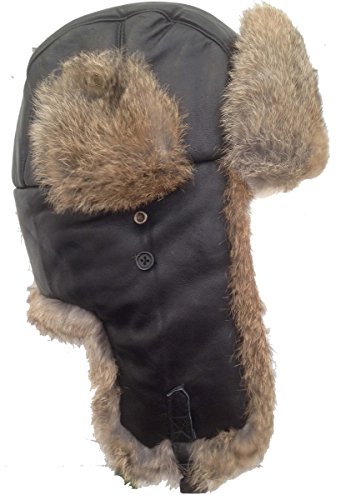 Algopix Similar Product 14 - Brown Real Sheepskin Tan Rabbit Fur