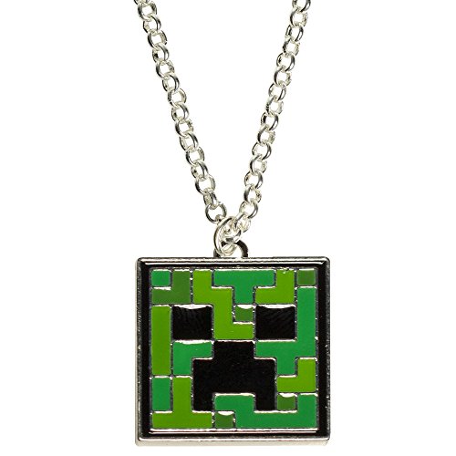 Algopix Similar Product 3 - JINX Minecraft Creeper Face Pendant