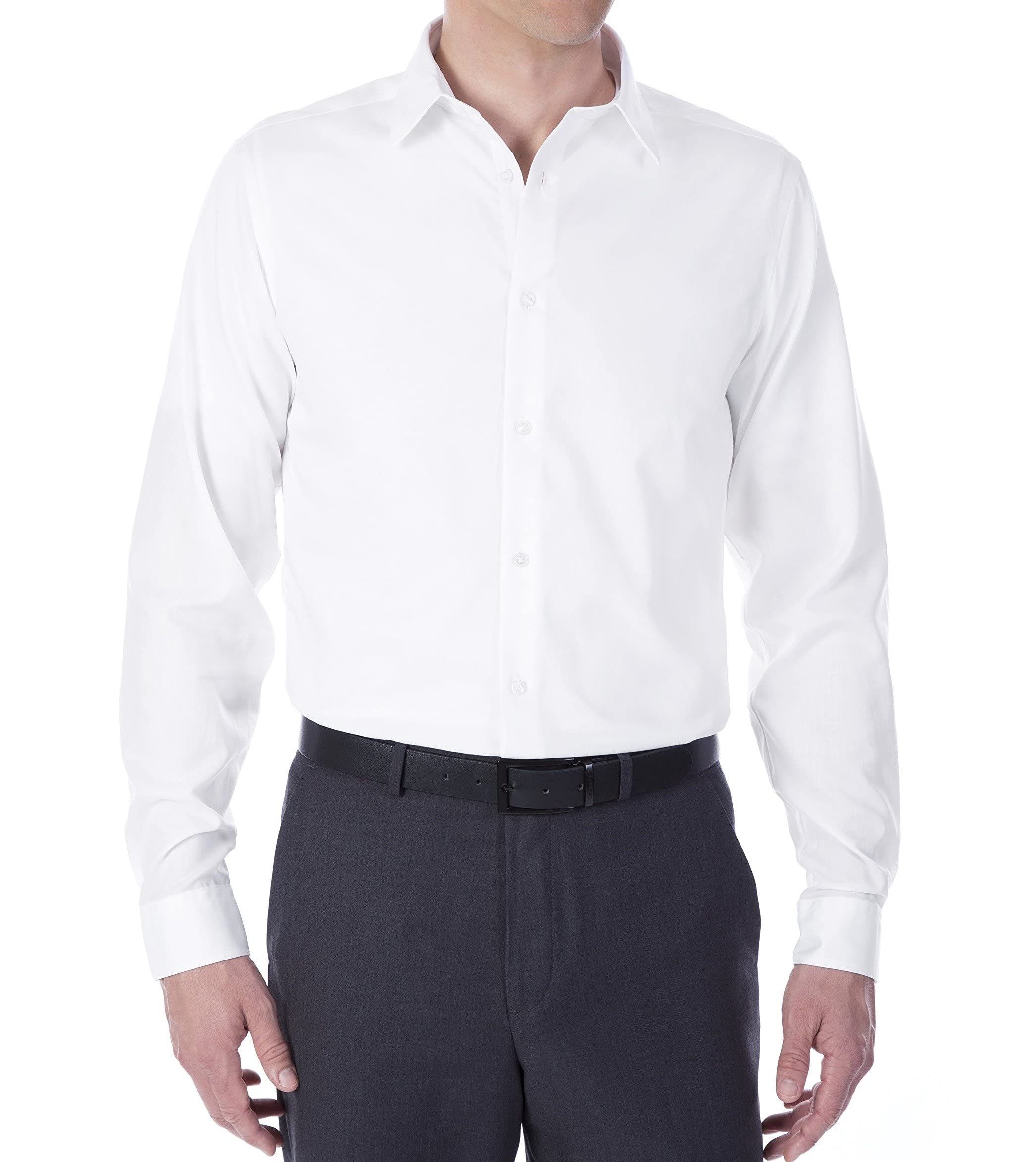 Algopix Similar Product 8 - Calvin Klein Mens Dress Shirt Slim Fit
