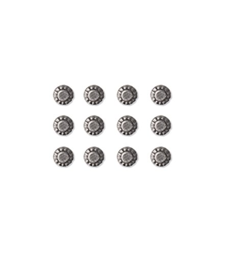 Algopix Similar Product 2 - Silver Decorative Round Metal Studs 