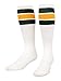 Algopix Similar Product 12 - TCK Retro 3 Stripe Tube Socks Dark