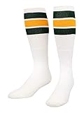 Algopix Similar Product 12 - TCK Retro 3 Stripe Tube Socks Dark