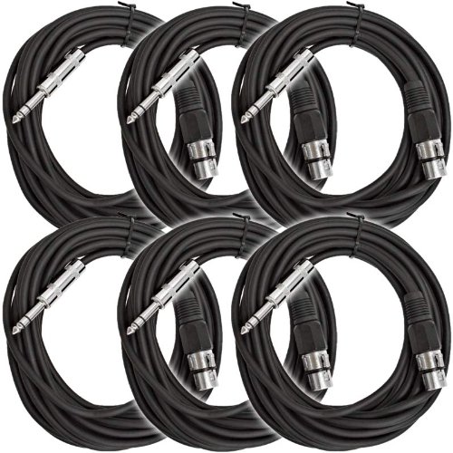 Algopix Similar Product 6 - Seismic Audio  SATRXLF25Black6Pack 