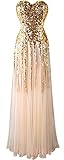 Algopix Similar Product 15 - Angelfashions Womens Gold Sequin