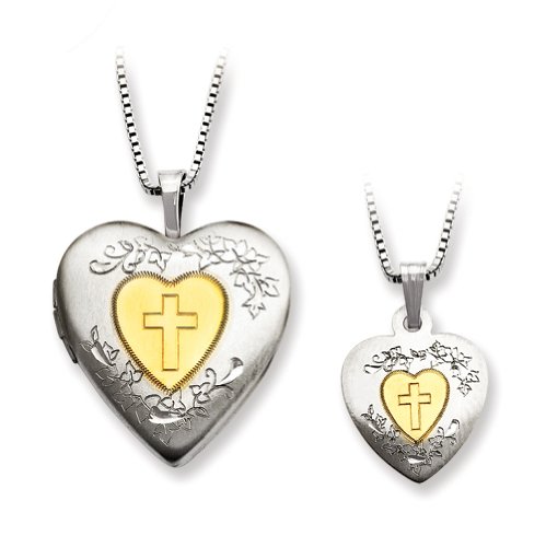 Algopix Similar Product 8 - Sterling Silver Goldplated Heart Mom