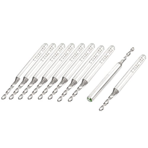 Algopix Similar Product 1 - uxcell 10pcs 17mm Tip Spiral Flute