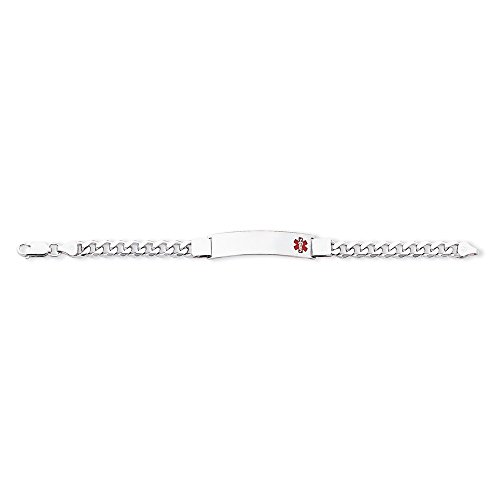 Algopix Similar Product 7 - Sterling Silver Medical ID Curb Link