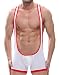 Algopix Similar Product 12 - Cedir Mens Mesh Like Vest Bodysuit