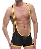 Algopix Similar Product 7 - Cedir Mens Mesh Like Vest Bodysuit