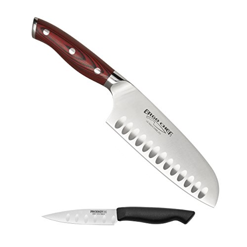 Algopix Similar Product 8 - 6 inch Santoku Crimson Series with free