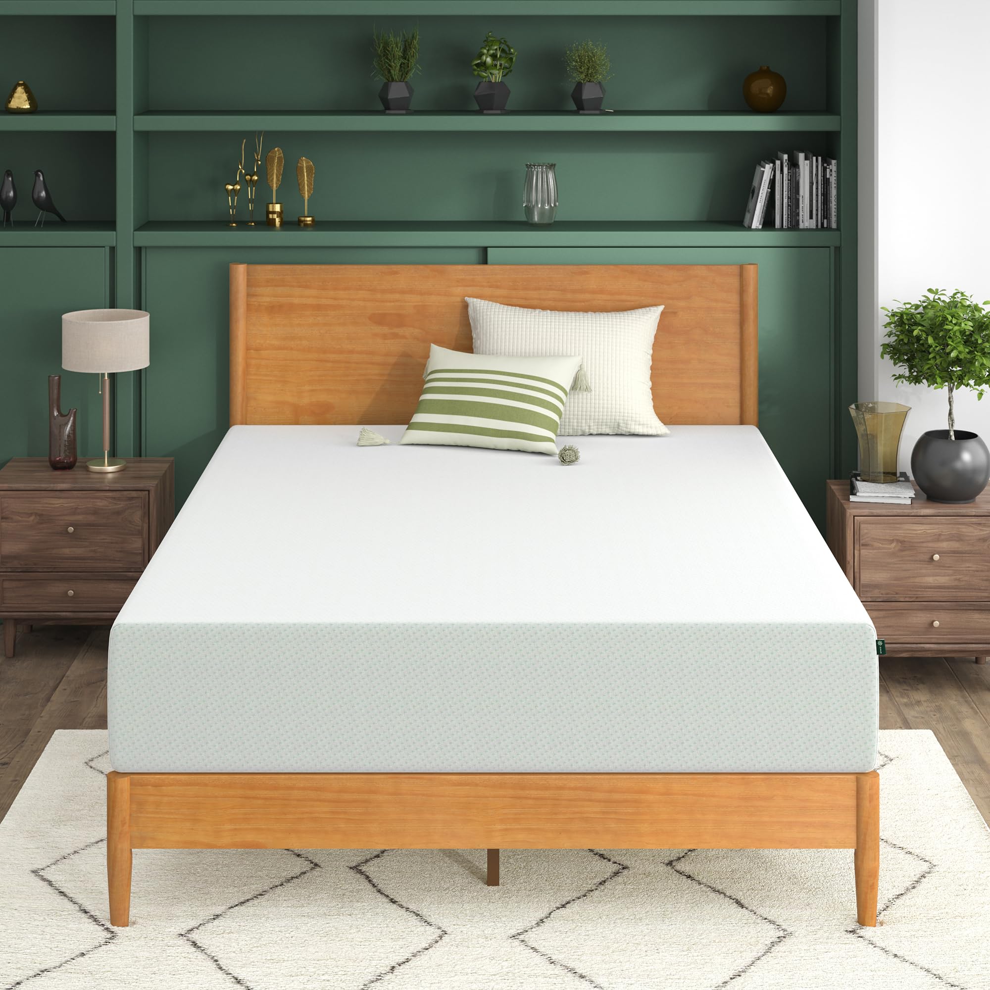 Algopix Similar Product 8 - ZINUS 12 Inch Green Tea Memory Foam