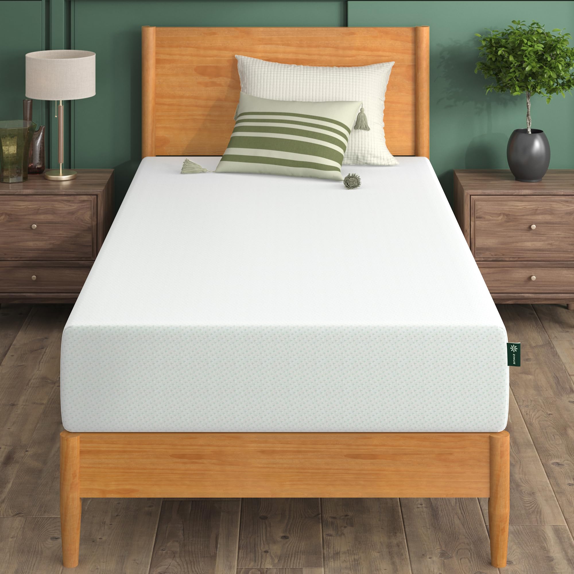Algopix Similar Product 9 - ZINUS 10 Inch Green Tea Memory Foam