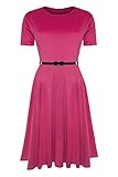 Algopix Similar Product 13 - Oops Outlet Womens Belted Cap Sleeve