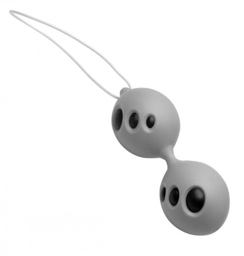 Algopix Similar Product 20 - Grey Silicone Kegel Ben Wa Balls with