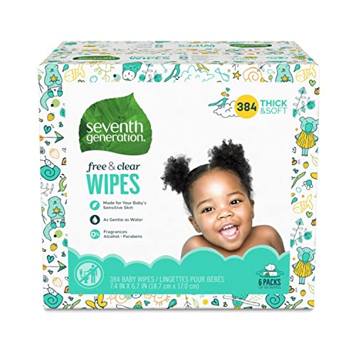 Algopix Similar Product 7 - Seventh Generation Baby Wipes 384