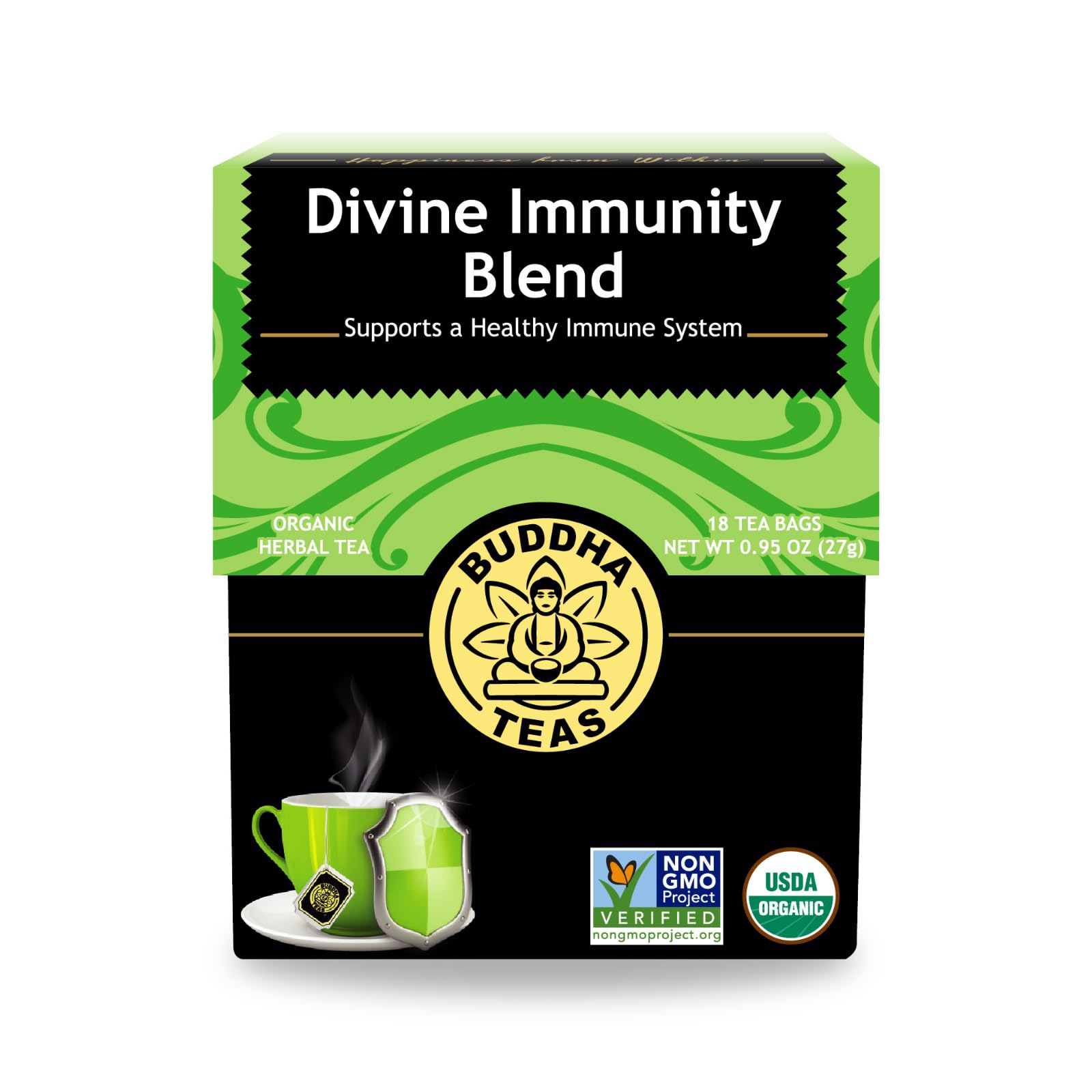 Algopix Similar Product 3 - Buddha Teas  Organic Divine Immunity