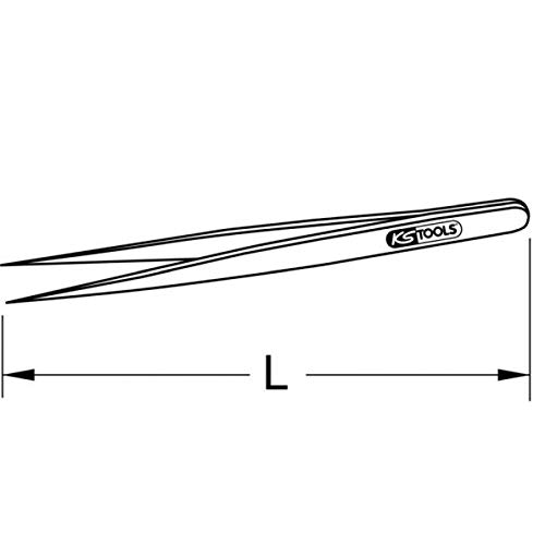 Algopix Similar Product 12 - KS TOOLS Stainless Steel Tweezer
