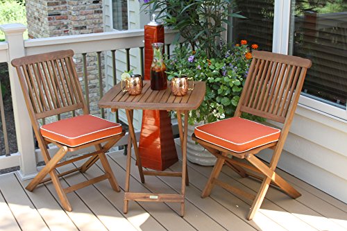 Algopix Similar Product 16 - Outdoor Interiors 3Piece Square Bistro