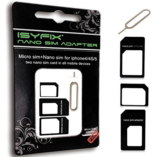 Algopix Similar Product 20 - iSYFIX Sim Card Adapter Nano Micro 