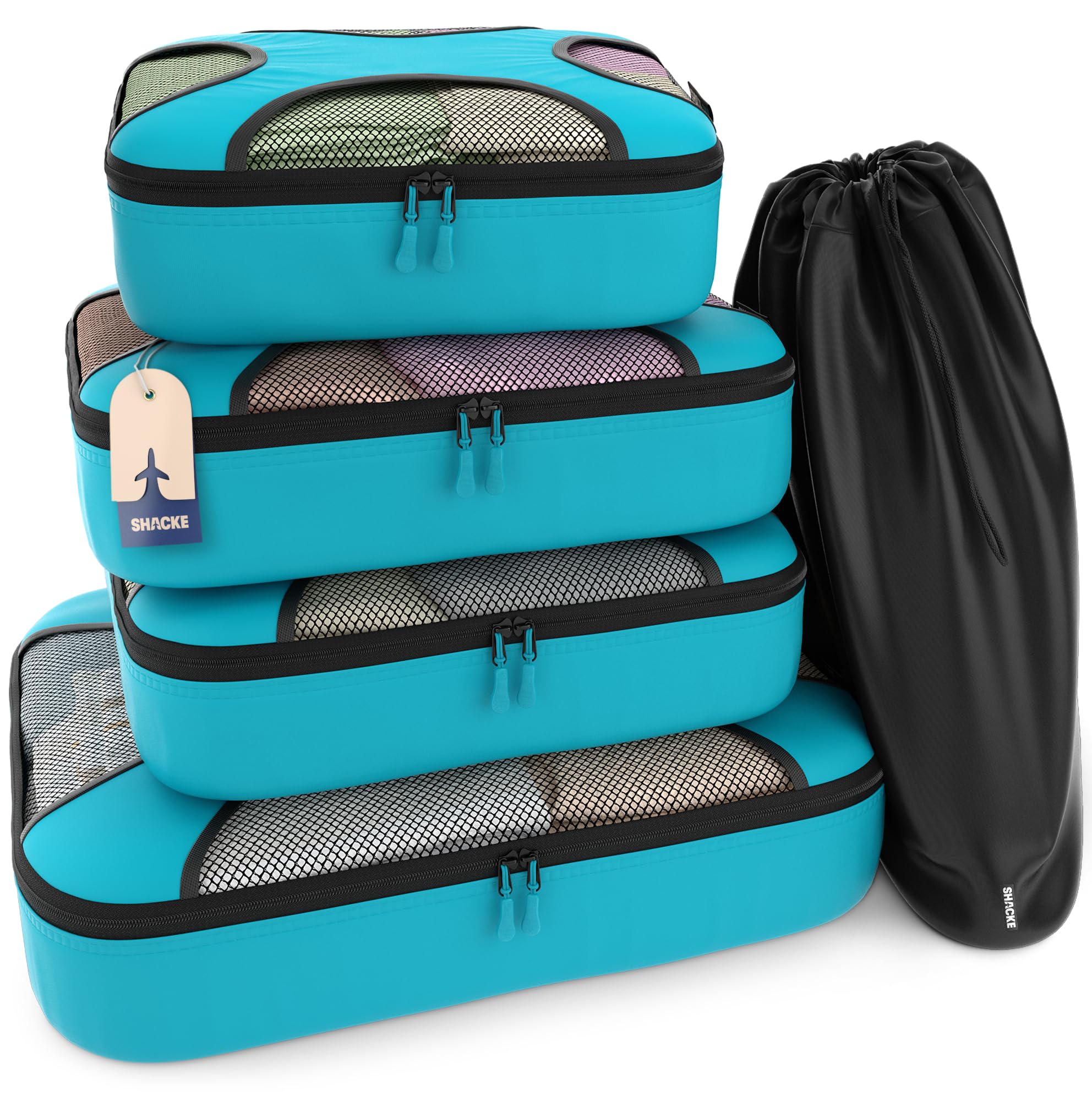Algopix Similar Product 9 - Shacke Premium 5 Packing Cubes Set 
