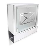 Algopix Similar Product 4 - Relaxdays Stainless Steel Letter Post