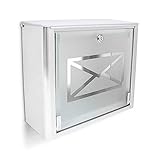 Algopix Similar Product 1 - Relaxdays Stainless Steel Mailbox with