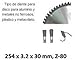 Algopix Similar Product 4 - Stayer Widia Aluminium Disk 254 x 32