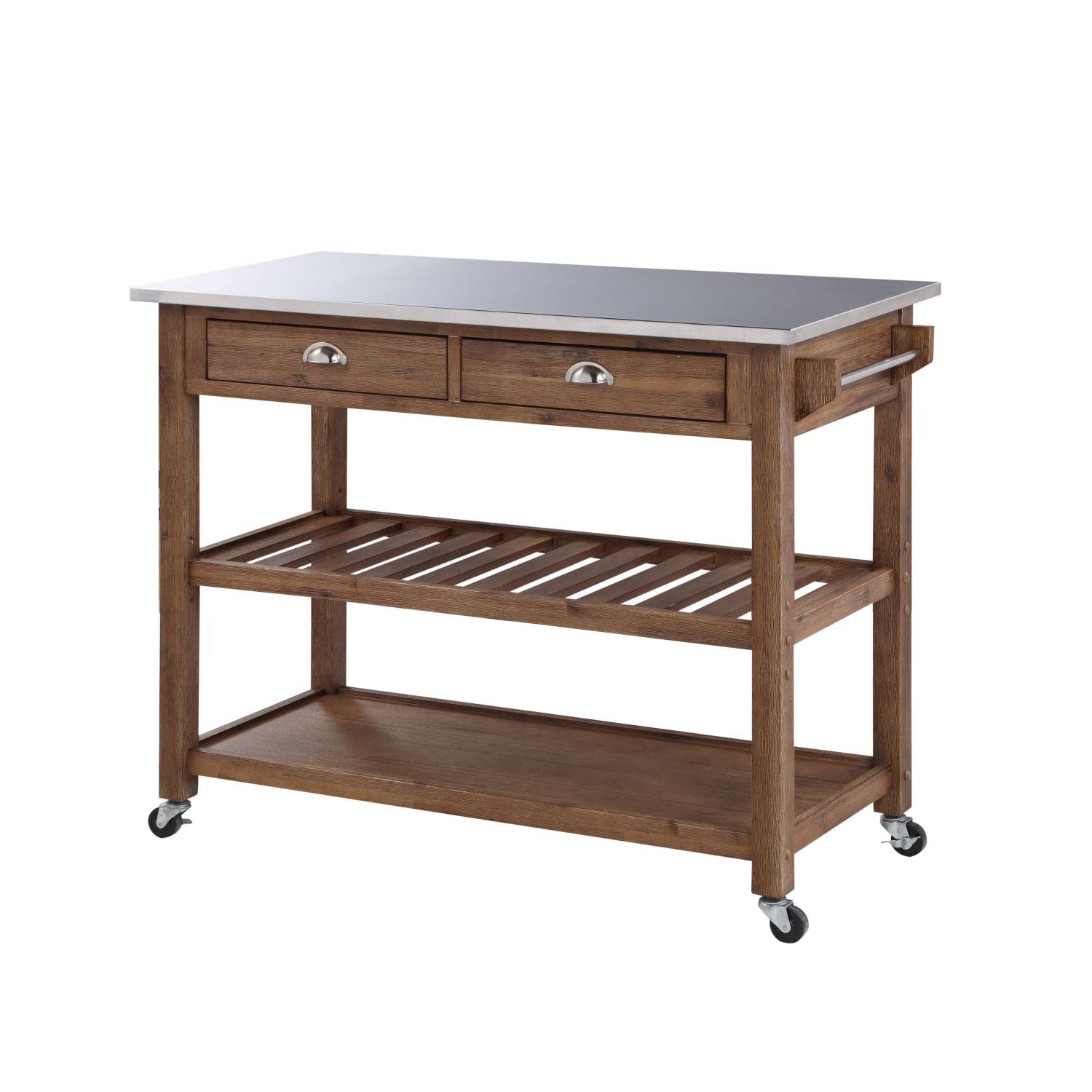 Algopix Similar Product 6 - Boraam Sonoma Kitchen Cart Barnwood