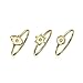 Algopix Similar Product 15 - Minimalist Delicate CZ Accent Celestial
