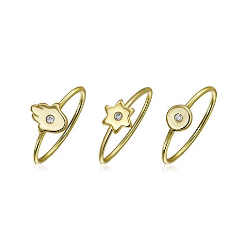 Algopix Similar Product 5 - Minimalist Delicate CZ Accent Celestial