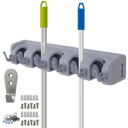 Algopix Similar Product 16 - ROCKBIRDS Mop Broom Holder Garden