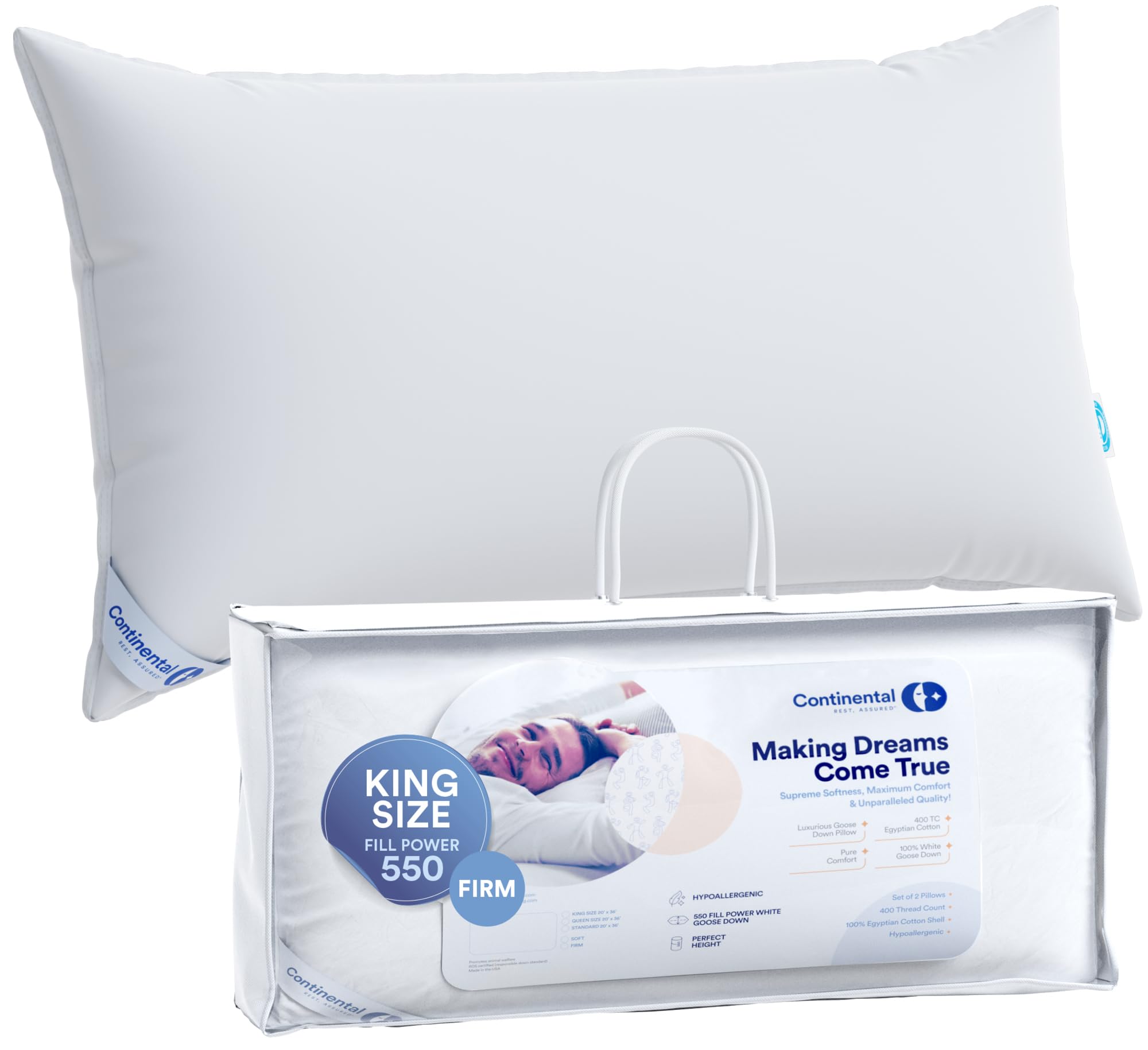 Algopix Similar Product 2 - Continental Bedding 100 Luxury Goose