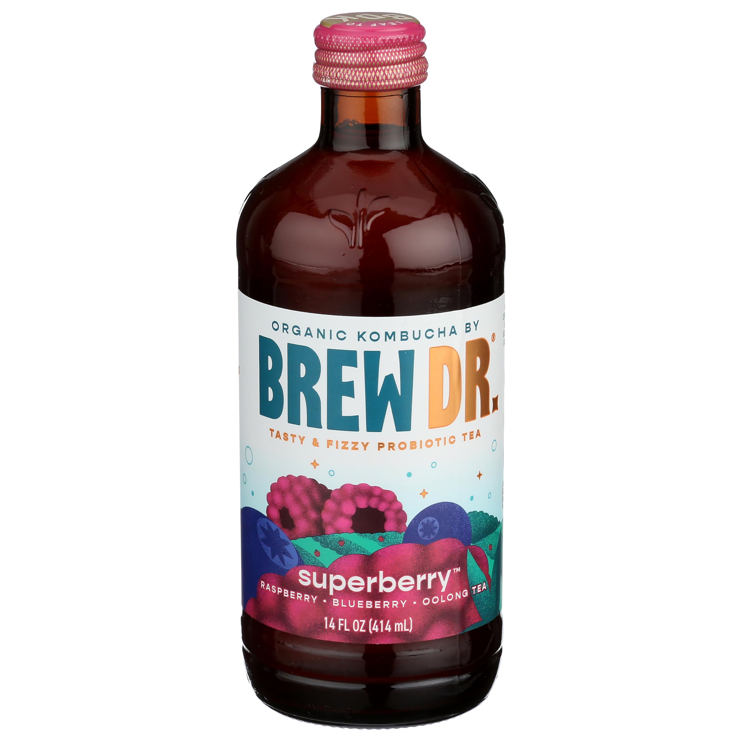 Algopix Similar Product 8 - Brew Dr. Kombucha Superberry, 14 fl oz