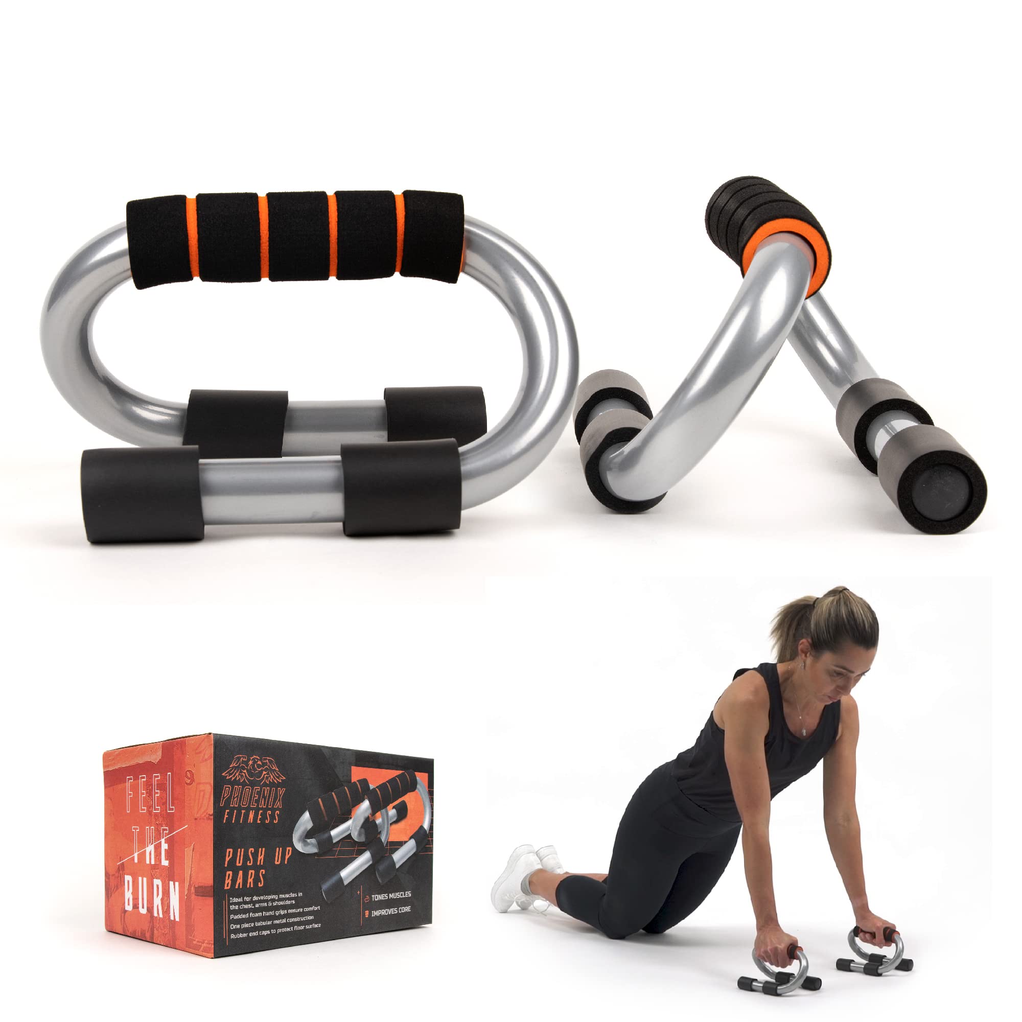 Algopix Similar Product 17 - Phoenix Fitness Push Up Bar Stand 