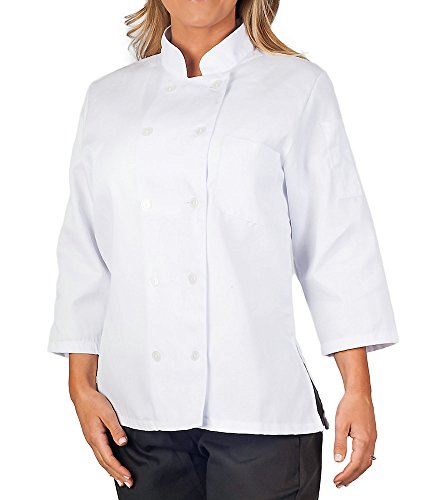 Algopix Similar Product 15 - KNG Womens White Classic Sleeve Chef