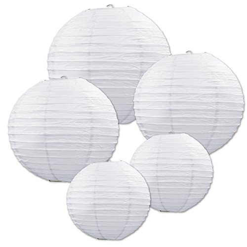 Algopix Similar Product 11 - Beistle White Paper Lantern Assortment
